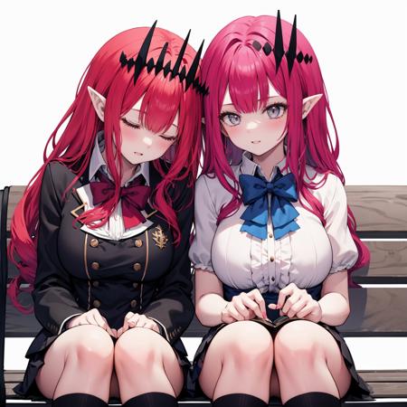12366-1095422128-2girls, multiple girls, closed eyes,_sleeping upright, sleeping on person, sitting,_bench,light smile, blush,parted lips,_ ,_ ,t.png